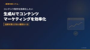 生成AIでブログ記事やSNS投稿を効率化し人間が品質確認するワークフローのイメージ